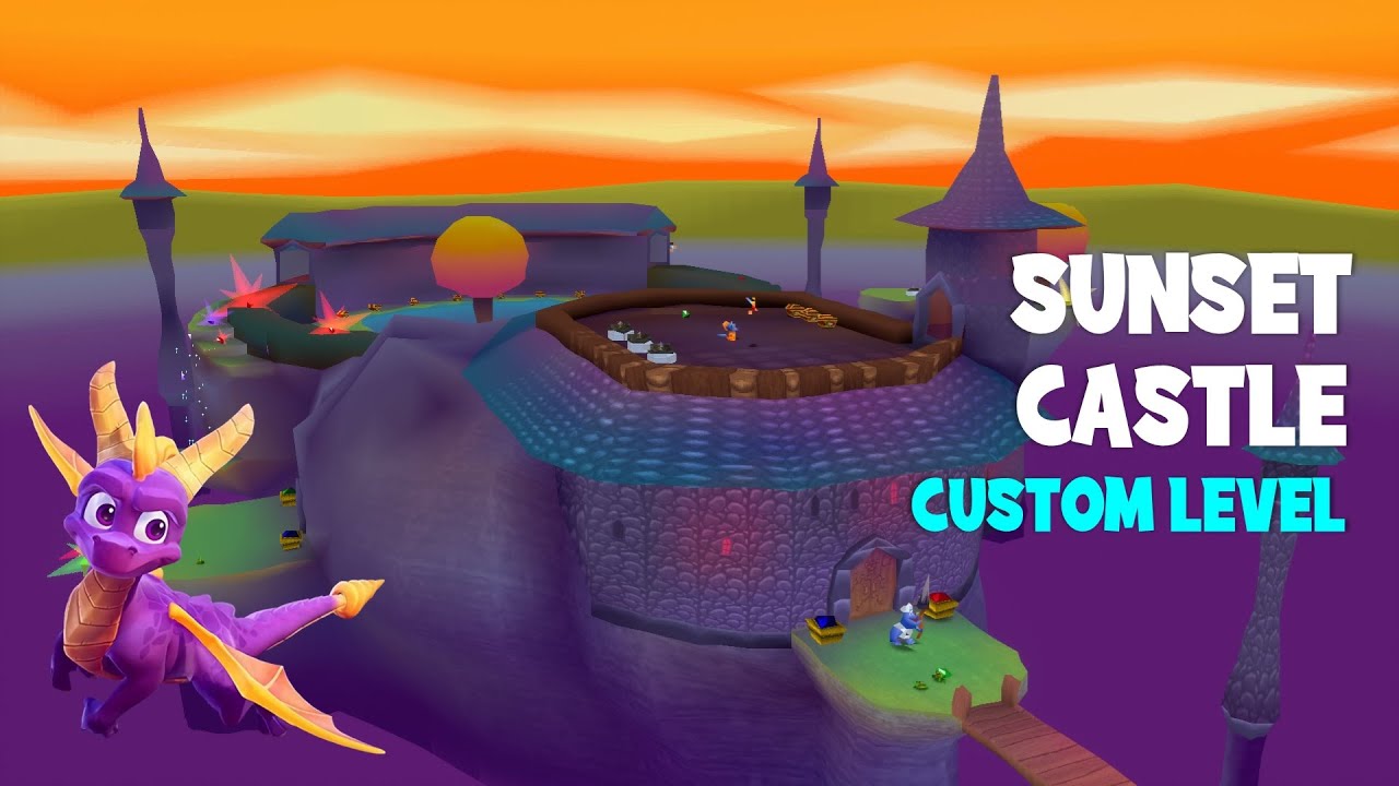 Custom Spyro Levels: Sunset Castle by Mr.TeaSpoon
