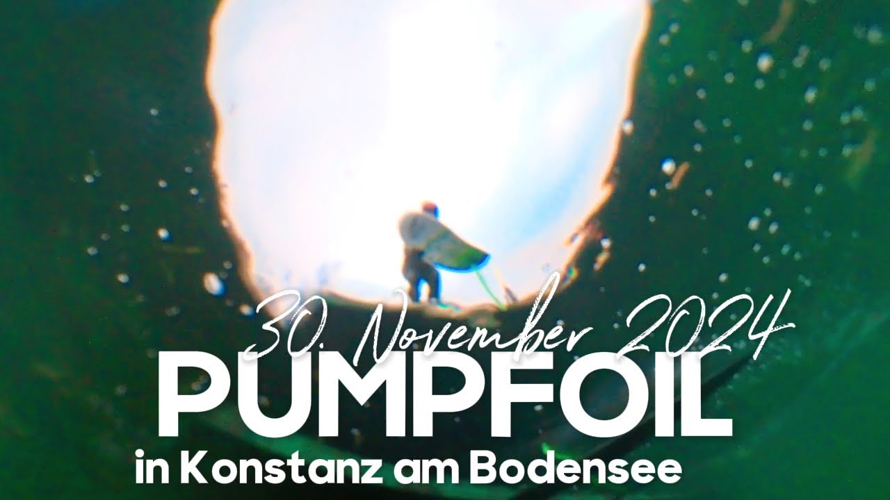 Pumpfoil/Dockstart in Konstanz am Bodensee mit INDIANA Condor M/XL und 1396p Foils