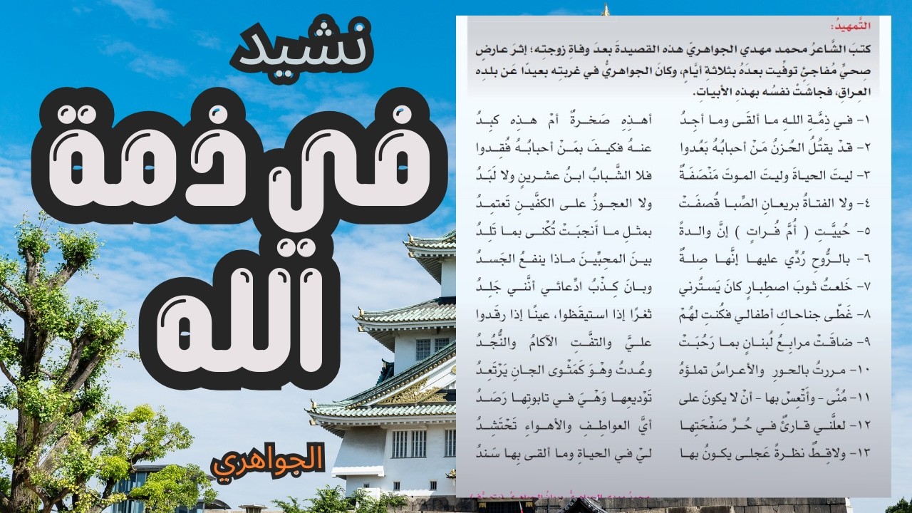 قصيدة | في ذمة الله