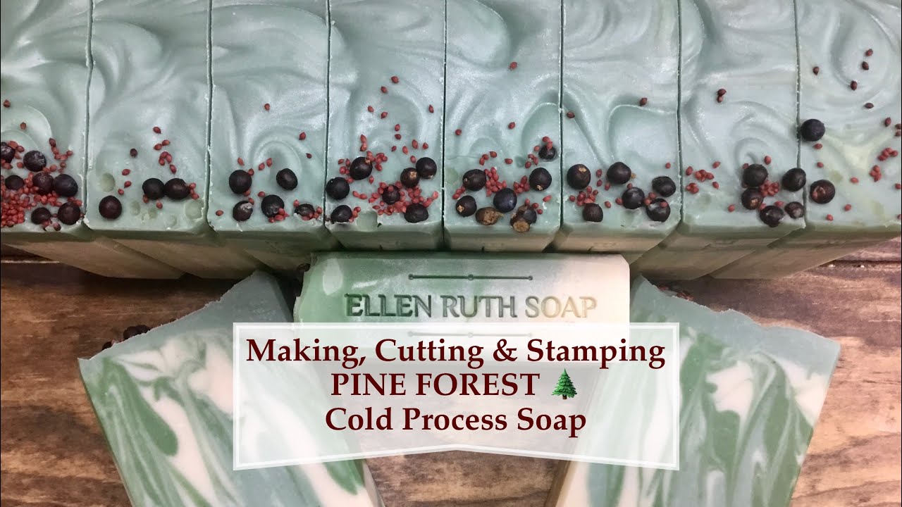Making PINE FOREST 🌲  Cold Process Soap w/ Aloe Vera | Ellen Ruth Soap