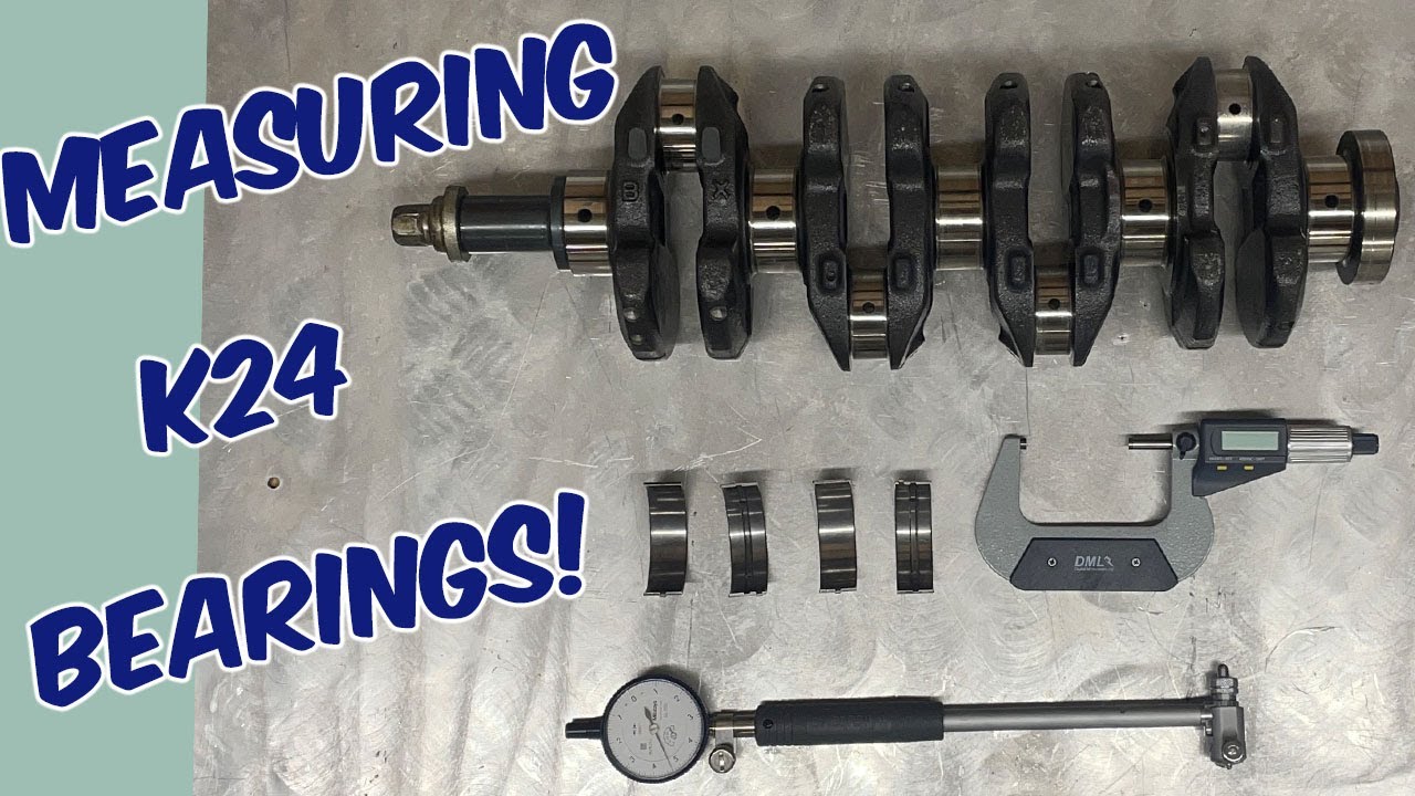 PART 1: HONDA K24 FRANK BUILD; Measuring main bearings.