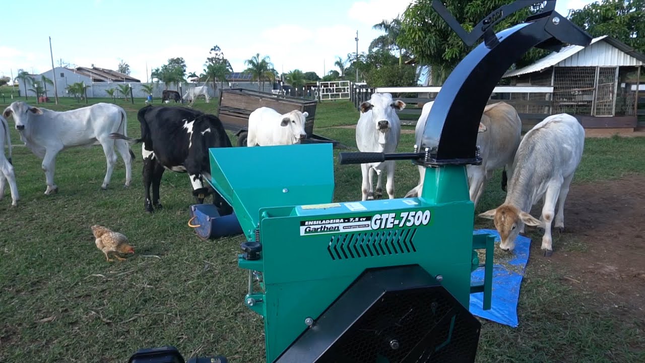 Ensiladeira Grande Garthen com Motor Diesel Toyama 13hp