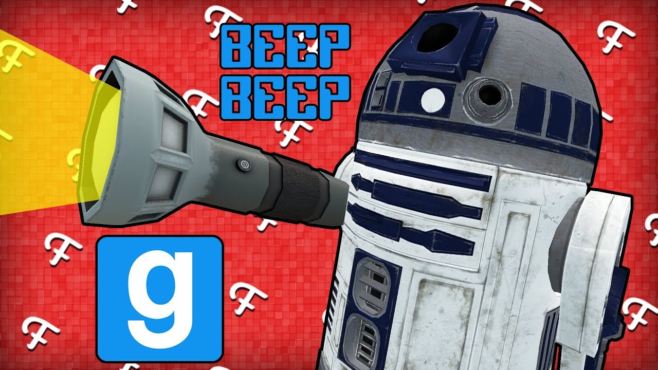 Gmod: R2D2 Seeker, карта Super Dark, тайный шкаф! (Прятки Garry's Mod — Comedy Gaming)