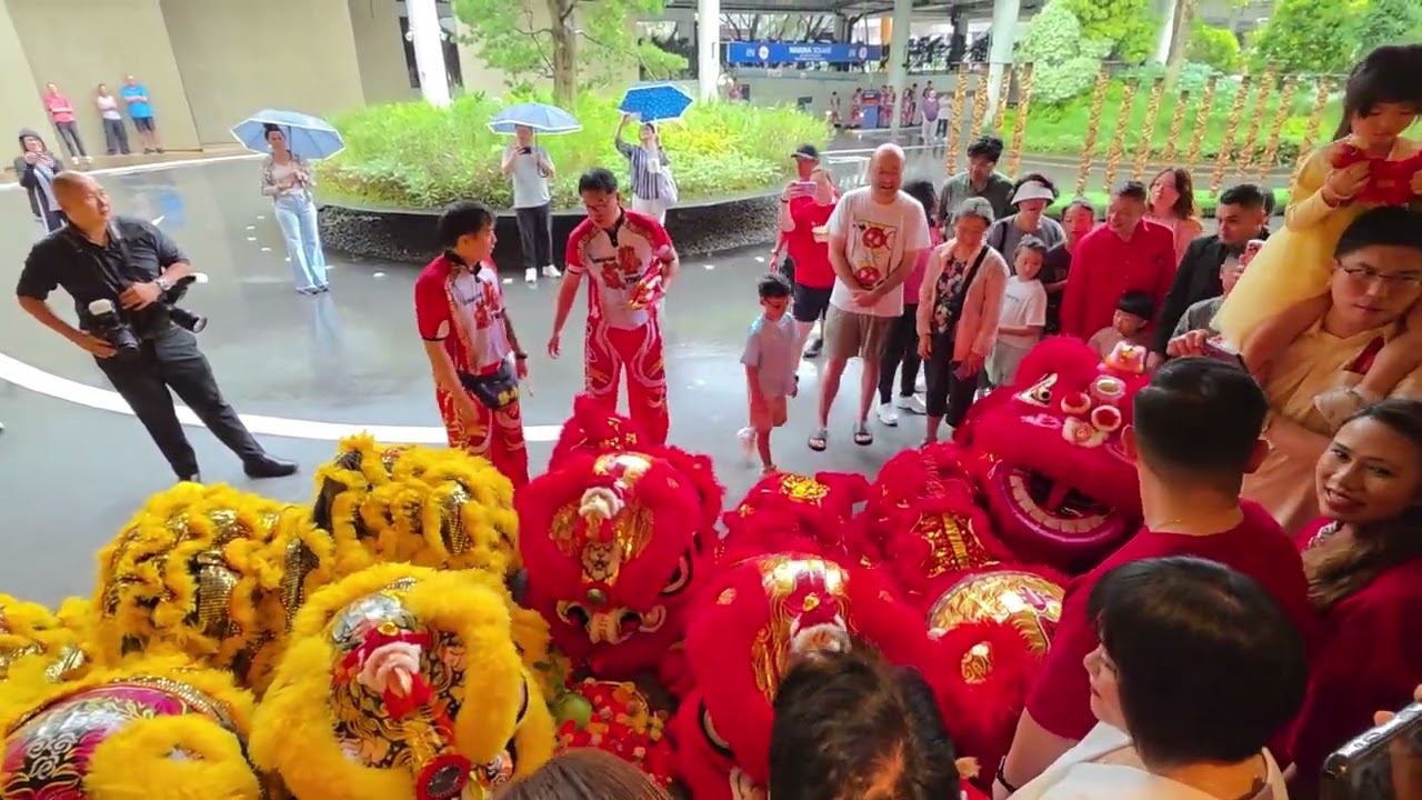 8 Lion dance Cai Qing at Pan Pacific Singapore