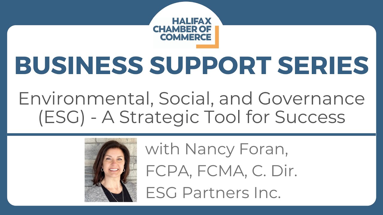 Business Support Series: Environmental, Social, and Governance (ESG) - A Strategic Tool for Success