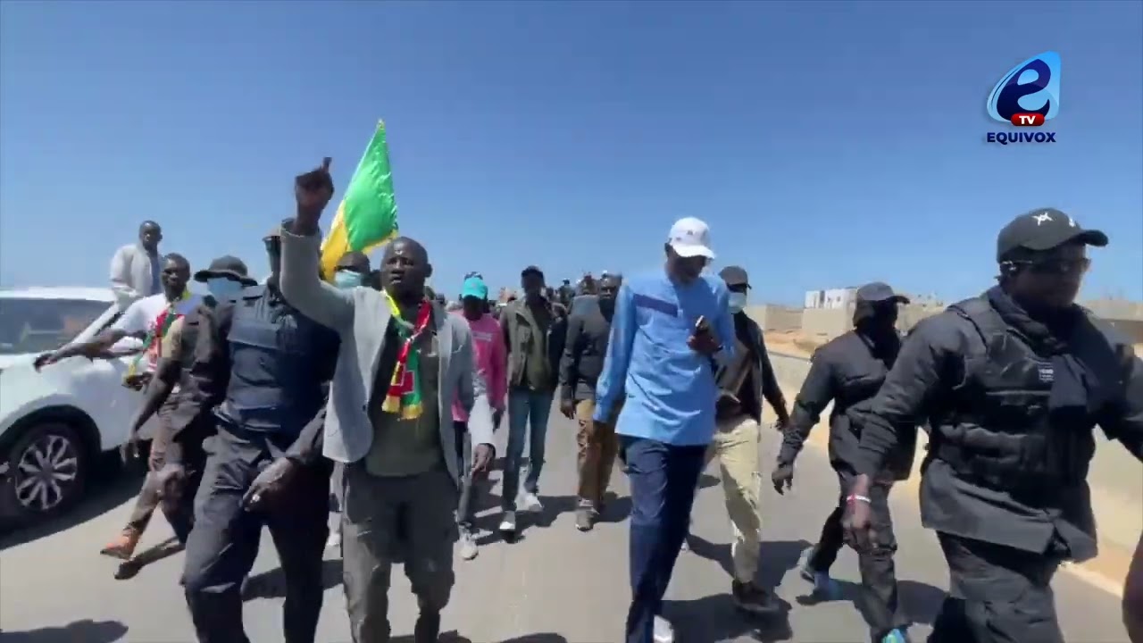 Caravane Diomaye pr&eacute;sident avec la coalition vdn 3 a sangalkam