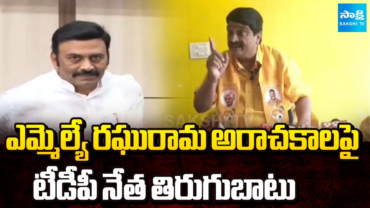 నన్ను చంపాలని చూస్తున్నారు..! | TDP Potthuri Venkateswara Rao Serious on MLA Raghurama Krishnam Raju