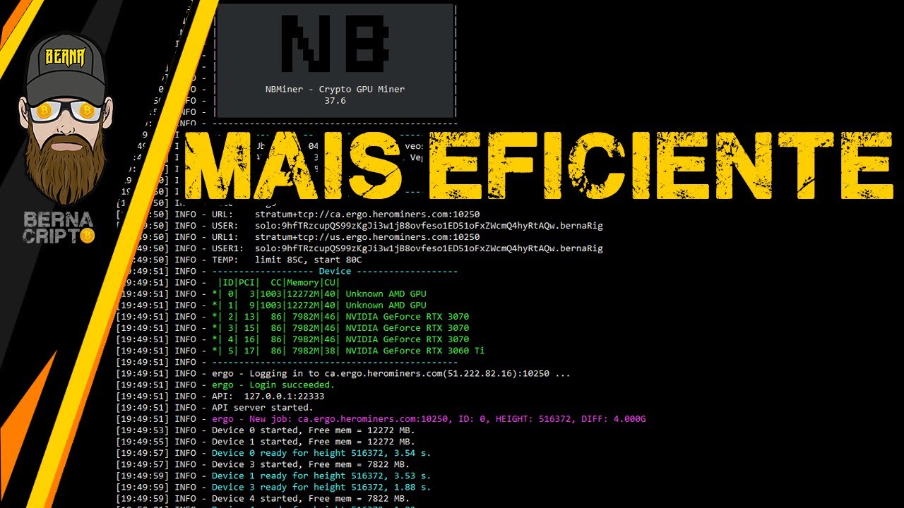 AUMENTE SEU N&Uacute;MERO DE SHARES REPORTADOS COM NBMINER - BERNA CRIPTO