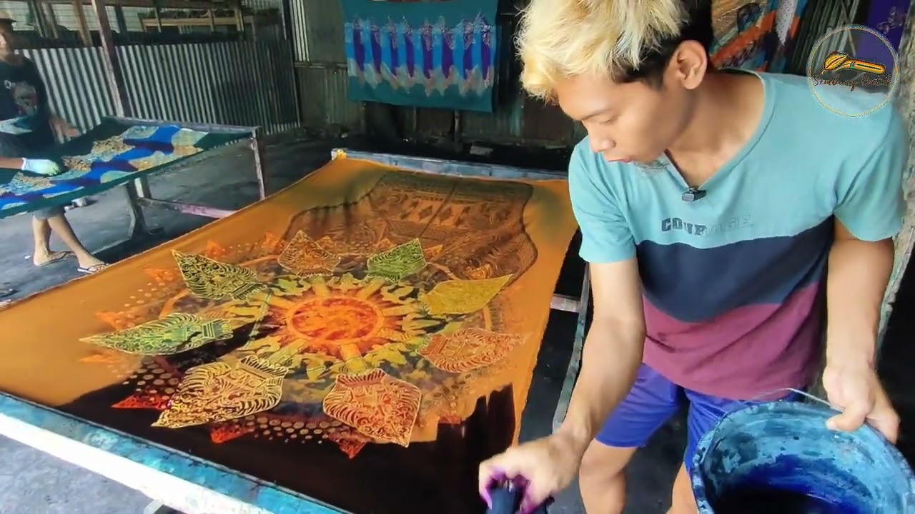 Batik Roda kehidupan dah terlihat cuantik
