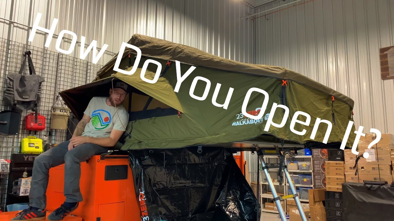 How To Open 23ZERO Walkabout Rooftop Tent.