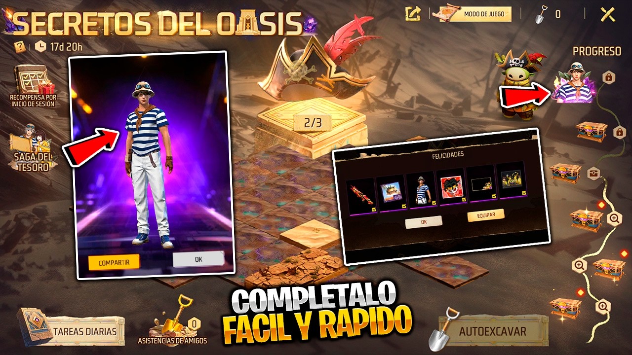 COMO COMPLETAR MAS FACIL Y RAPIDO EVENTO *SECRETOS DEL OASIS* CONSIGUE MUCHOS TOKENS PLAYA PLATEADA