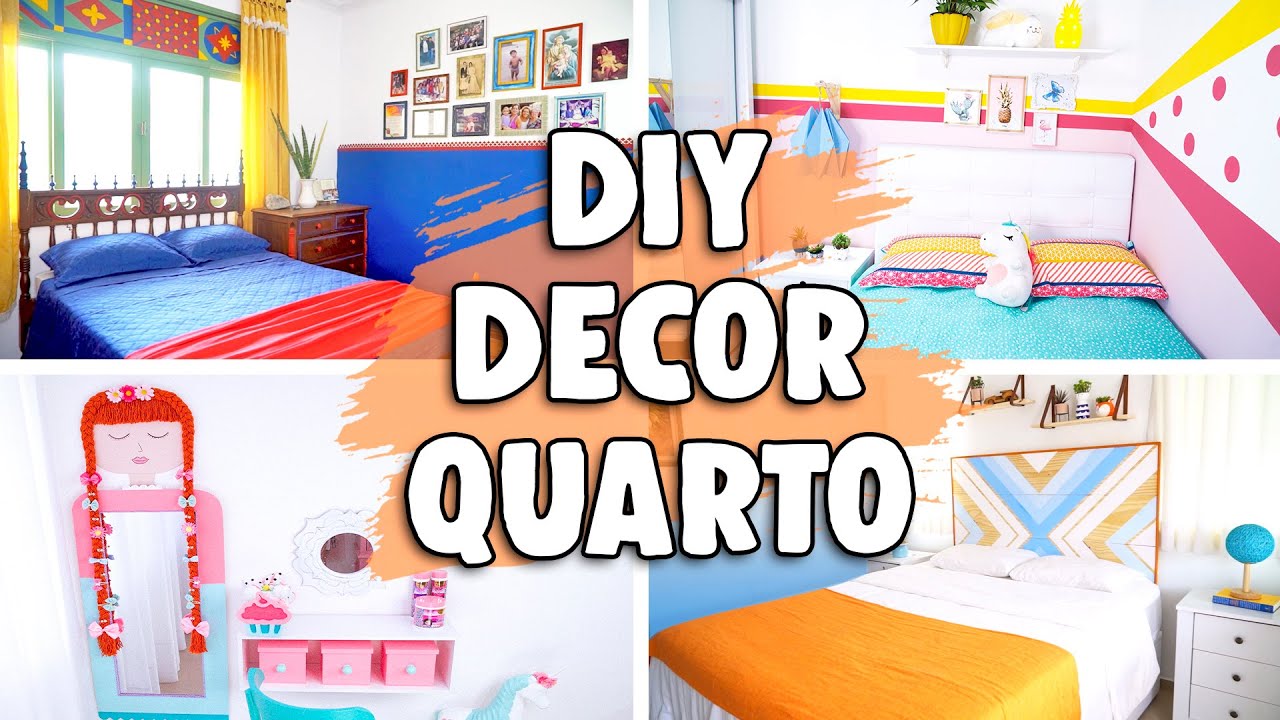 10 IDEIAS INCRÍVEIS P/ DECORAÇÃO DE QUARTO GASTANDO POUCO | Paula Stephania