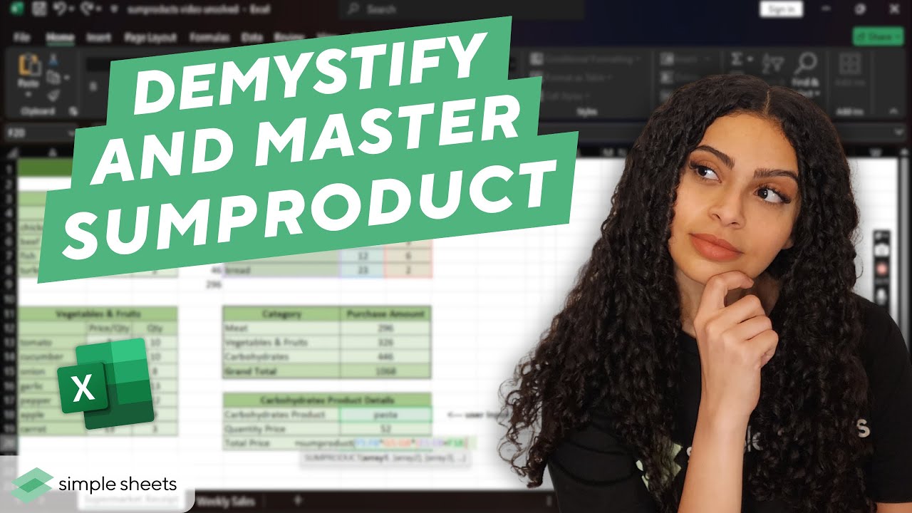MASTER SUMPRODUCT Once and for All #sumproduct #excel