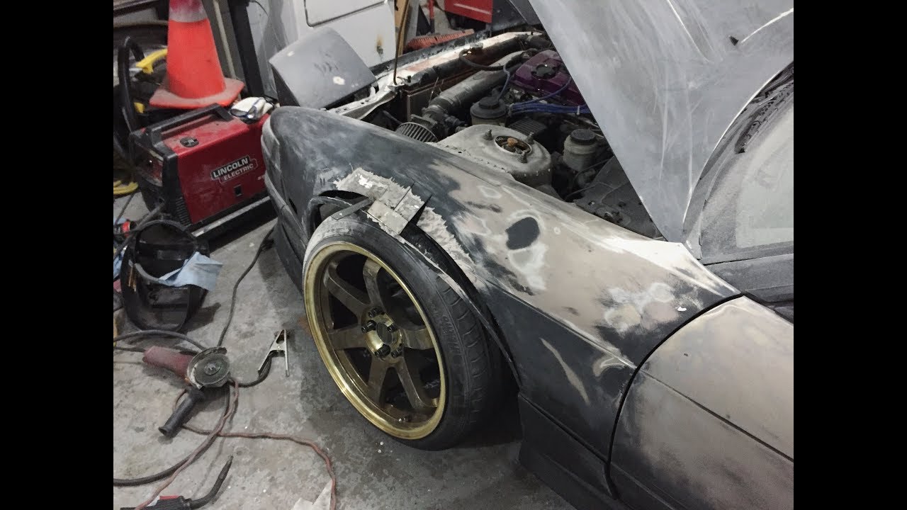 IT'S TIME!!! Custom DIY 240sx Wide Metal FENDERS! | Part 1