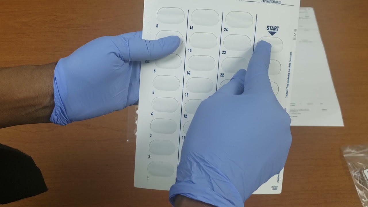 How to fill a blister card.