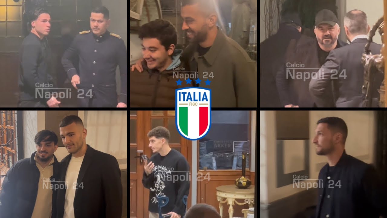 🇮🇹 GATTUSO incontra i calciatori del NAPOLI: i tifosi incoraggiano Di Lorenzo-Buongiorno 👏