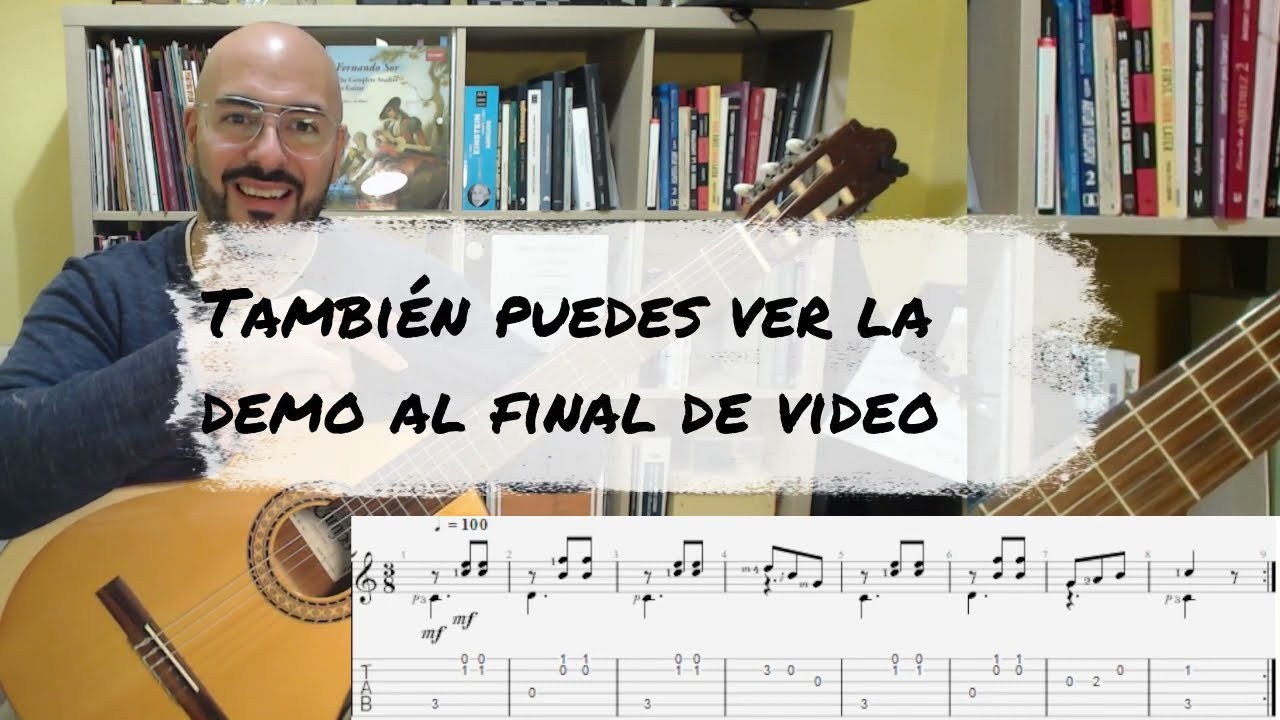 Tutorial Vals n1 op241 F.Carulli. Muy fácil TABs y Partitura en la descripción #tutorialguitarra