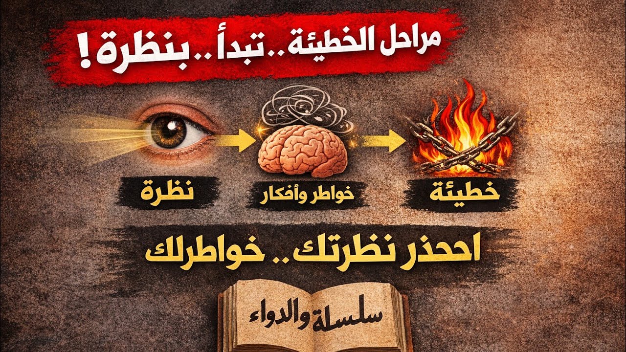 المراحل ال 4 للوقوع في المعصيه وطريقه منعها | سكيتشات من كتاب الداء والدواء 