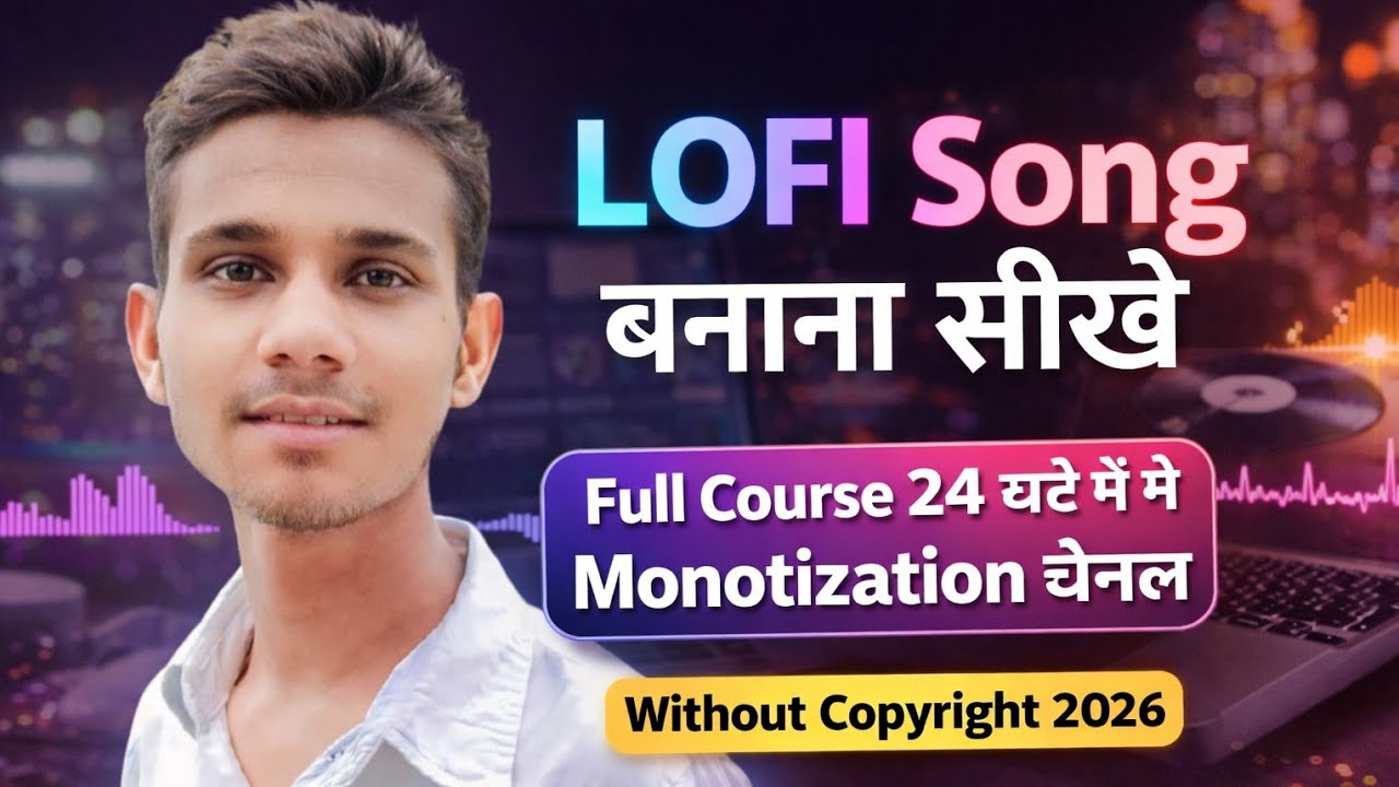 LOFI Song बनाना सीखें | Full Course 24 घंटे में | Monetization Without Copyright 2026