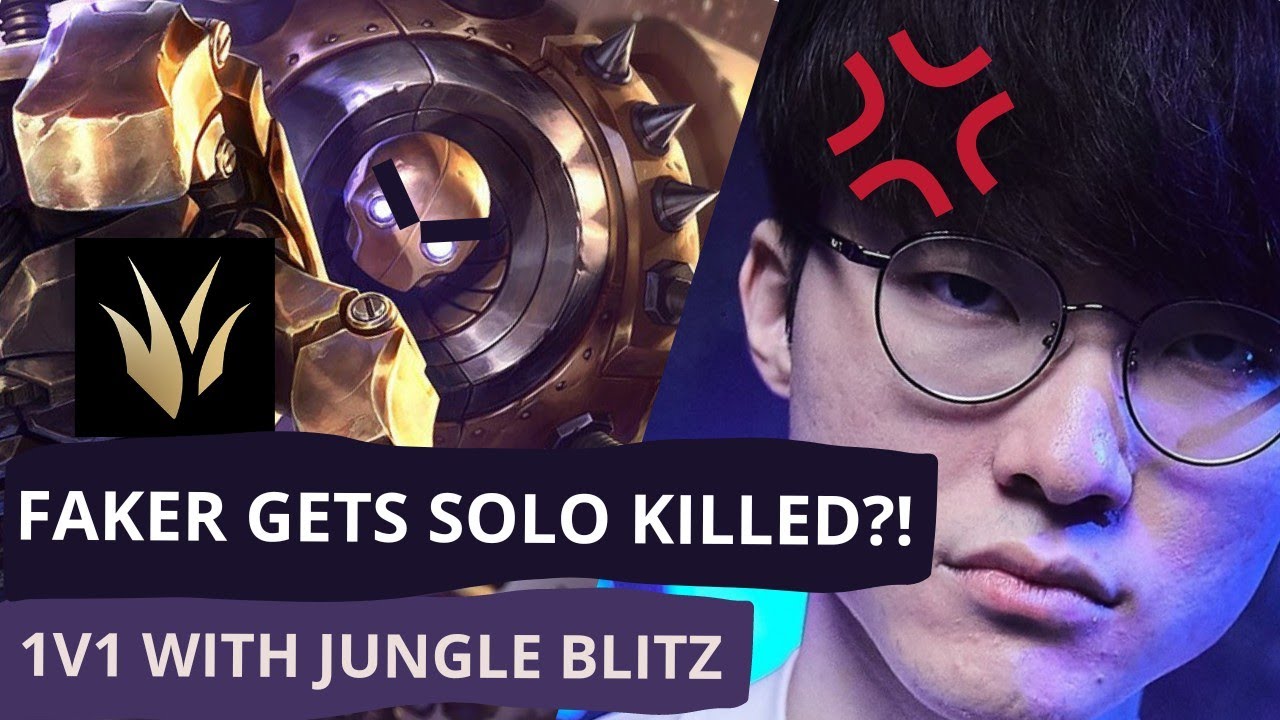 Faker gets DEMOLISHED by Blitzcrank 1v1 - League of Legends Twitch Clips Highlights