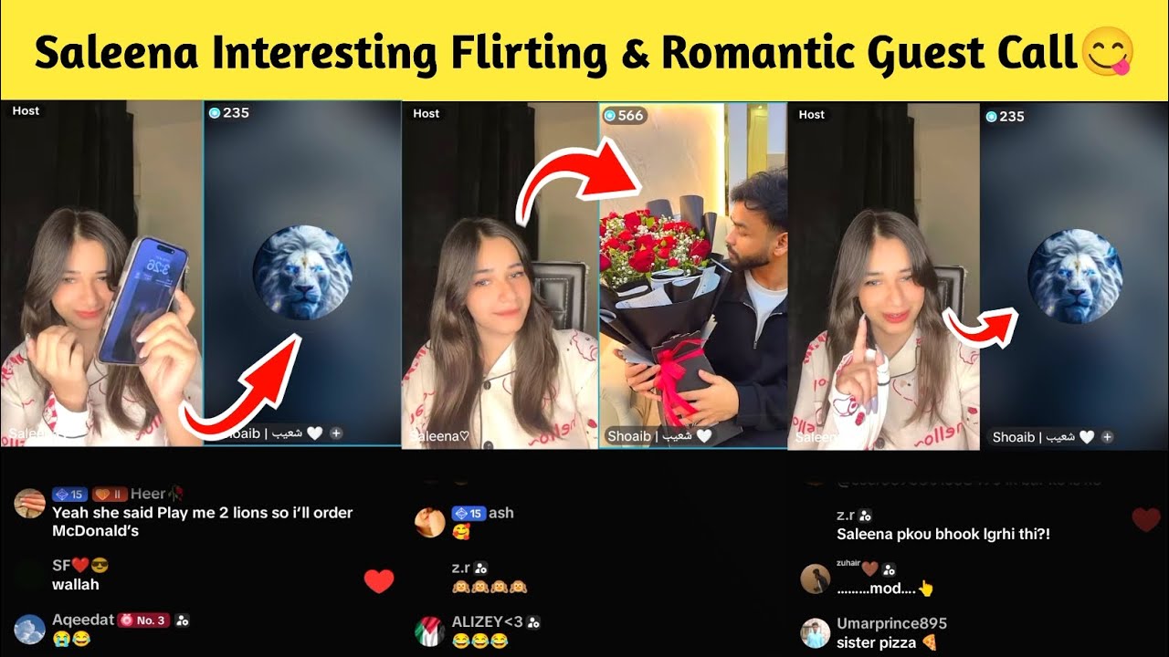 Saleena Interesting Flirting & Romantic Guest Call😋 | Haileena
