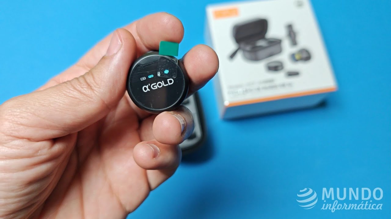 Microfone Duplo Sem Fio AGold MCF-38 (testando com Motorola - Open camera)