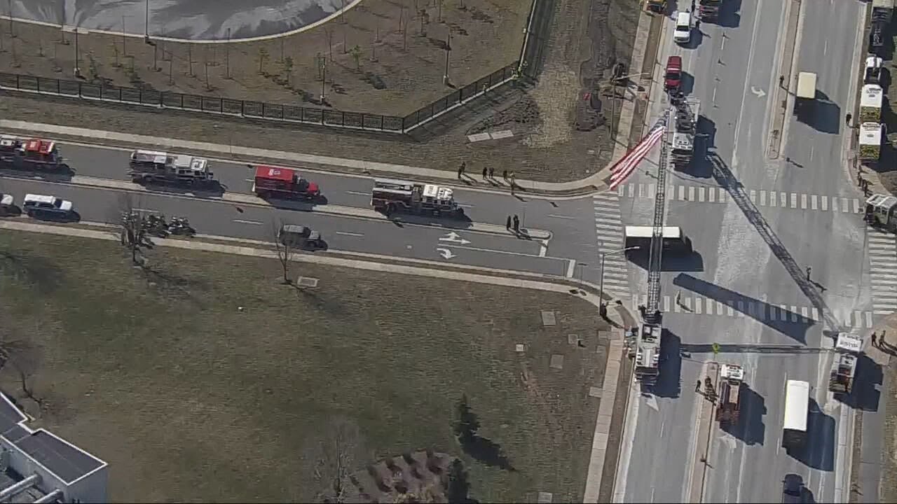 Fallen firefighter Trevor Brown honored in procession after deadly Sterling, Va. home explosion