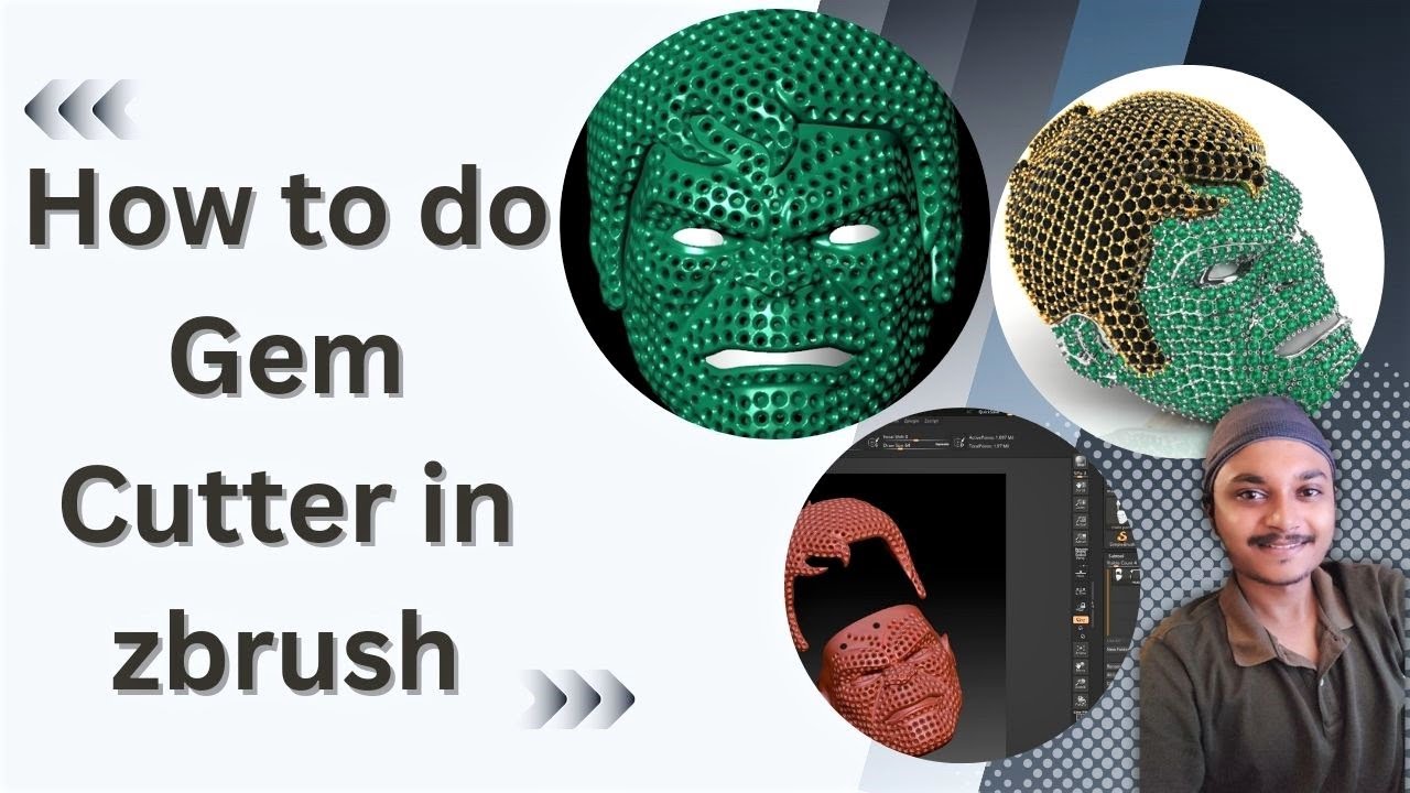 How to do Gem Cutter in zbrush || Mesh surface में जेम कटर कैसे करें || Tips in M9 ||