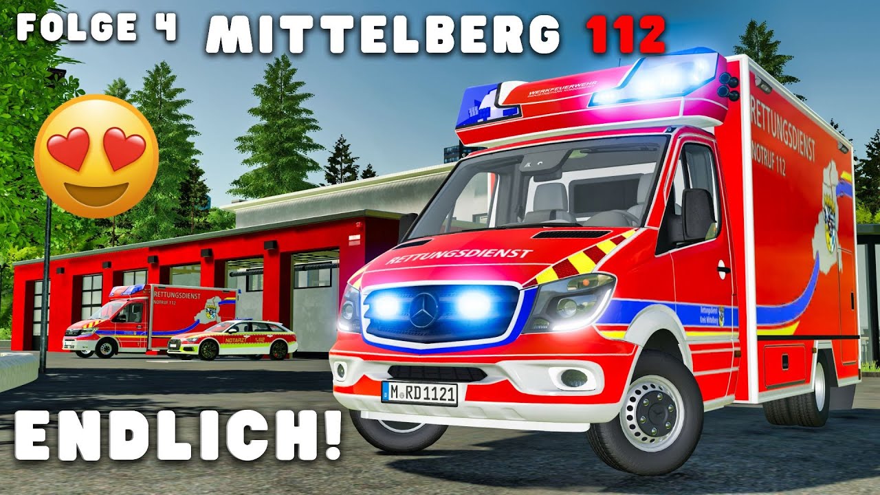 MITTELBERG 112 - IST DAS DIE GRÖSSTE RETTUNGSWACHE IM KOMPLETTEN LANDWIRTSCHAFTS-SIMULATOR? Folge 4