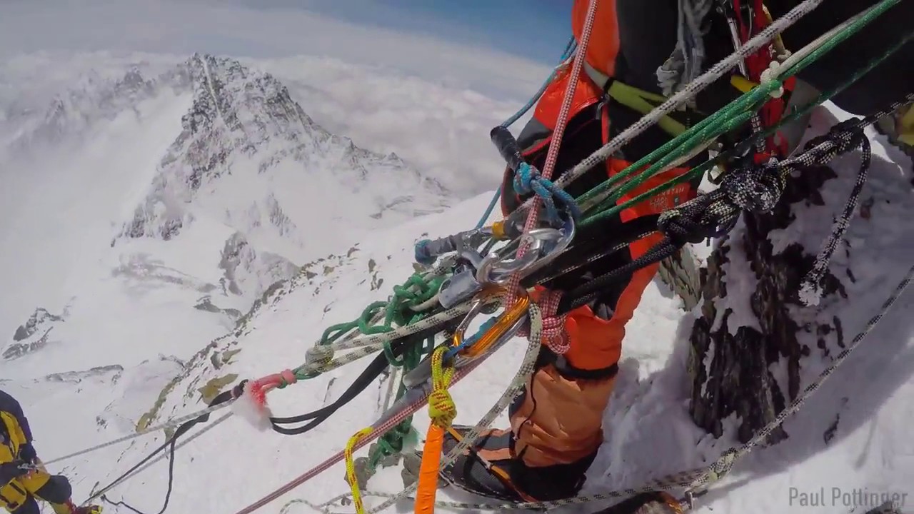 Goutam and Sunita at Southeast Ridge Everest (10:45am) | Paul Pottinger