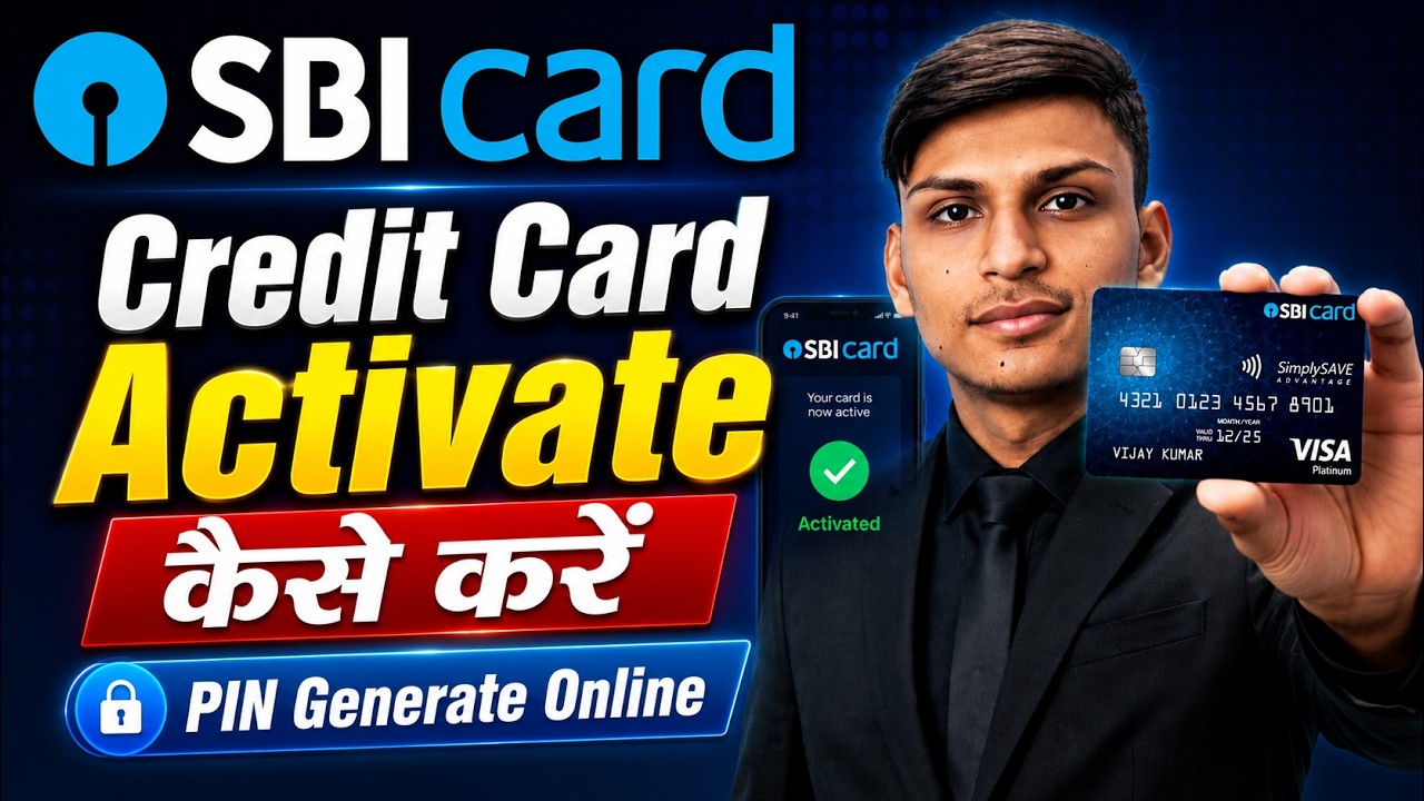 SBI Credit Card PIN Generate 2026 | SBI Credit Card PIN Generate | How to Activate SBI Credit Card