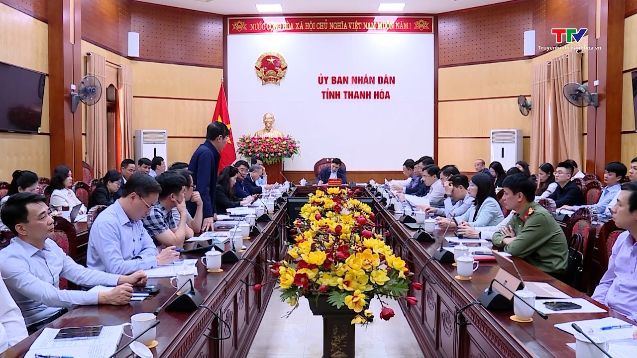 Chủ tịch UBND tỉnh nghe báo cáo tiến độ chuẩn bị Hội nghị xúc tiến đầu tư| Truyền hình Thanh Hóa
