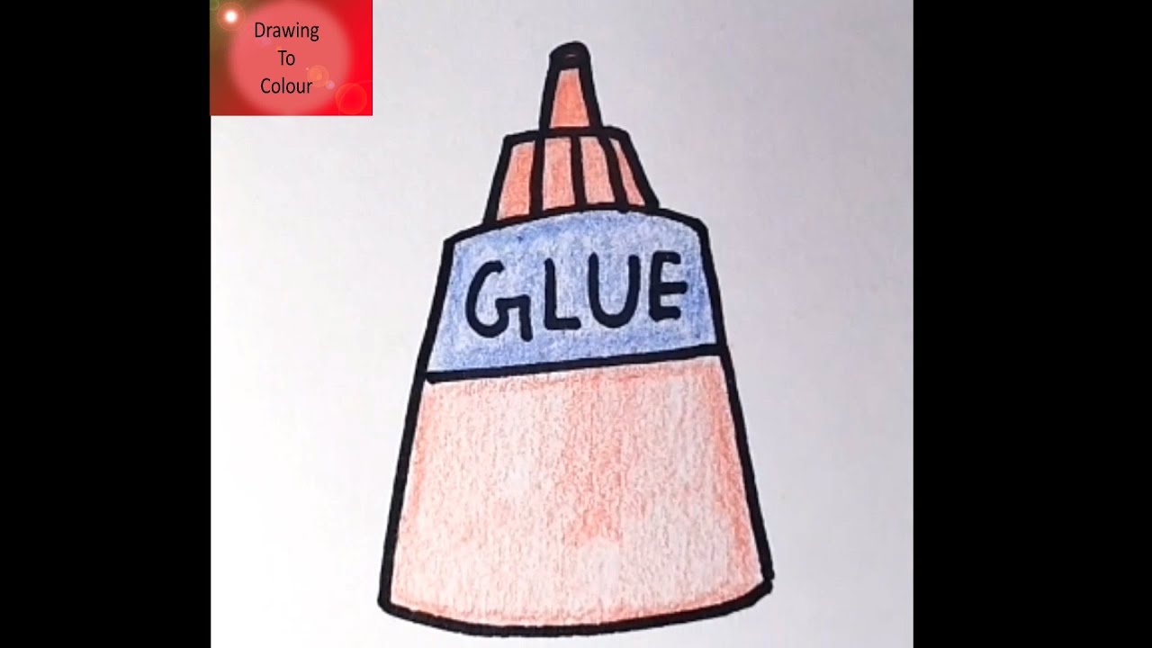 How to draw glue | Glue drawing easy Step by step @DrawingToColour