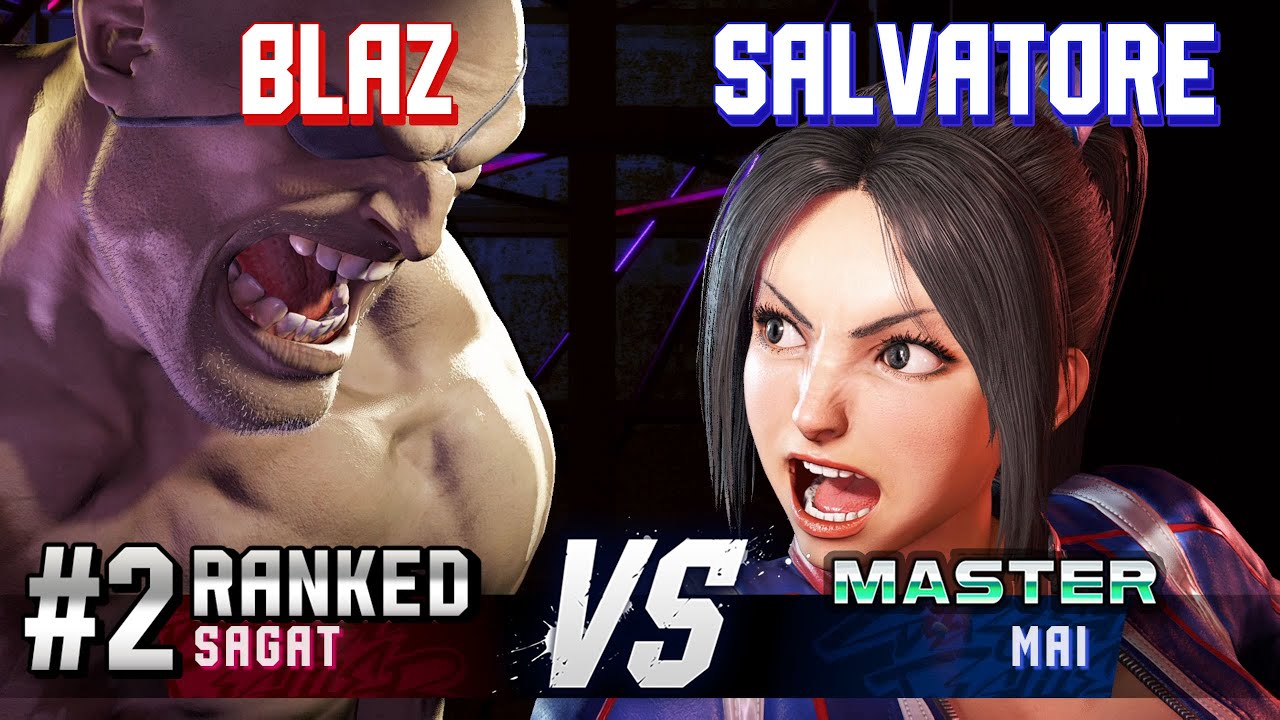 SF6 ▰ BLAZ (#2 Ranked Sagat) vs SALVATORE (Mai) ▰ High Level Gameplay