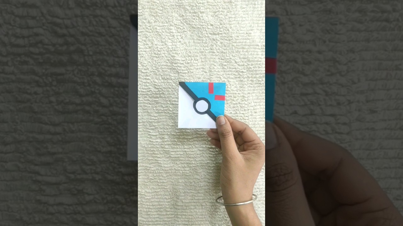 Cute Pokemon Ball corner Bookmark #bookmarks #craft #diy #shorts #novisha art and craft