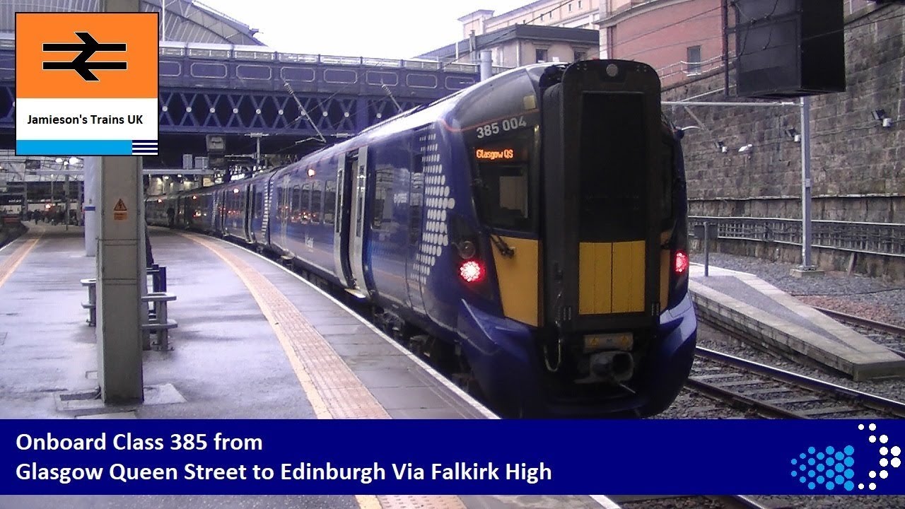 Onboard Class 385 from Glasgow Queen Street to Edinburgh via Falkirk High