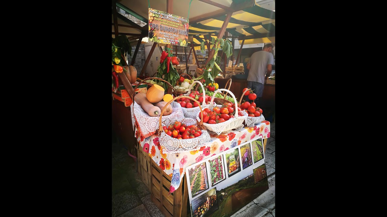 Покупка продуктов на рынках в Хорватии