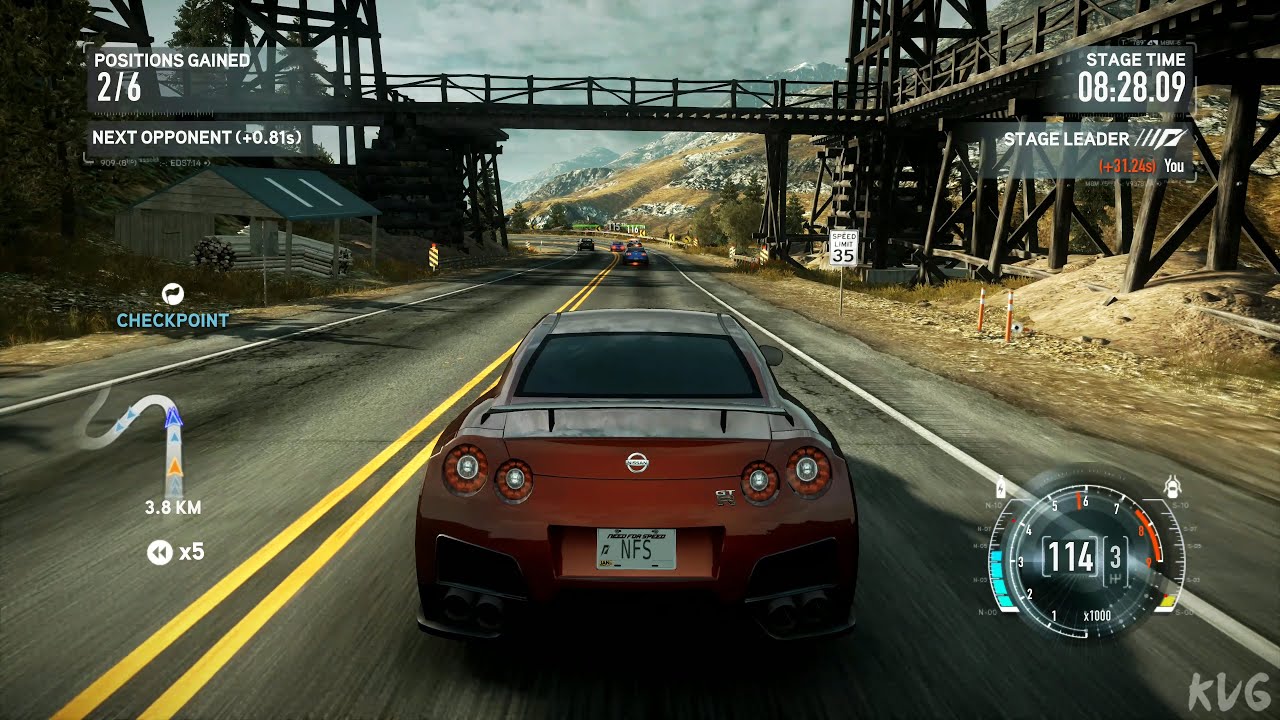 Need for Speed: The Run - Nissan GT-R (R35) (Racer Bodykit) 2008 - Gameplay (PC UHD) [4K60FPS]