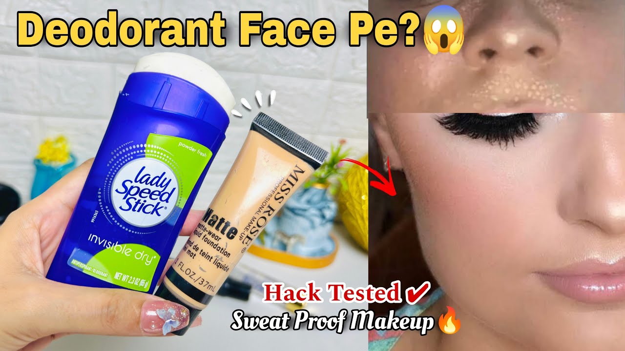 Sweat Proof Makeup Hack? Face Pe Deodorant Lagane Ka Sach | Viral Hack Test by Sumaiya Arora