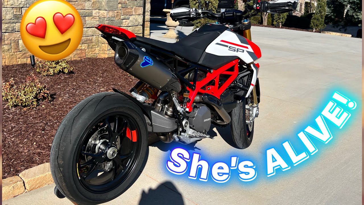 Установка полной выхлопной системы Termi на мой Ducati Hypermotard 950 SP