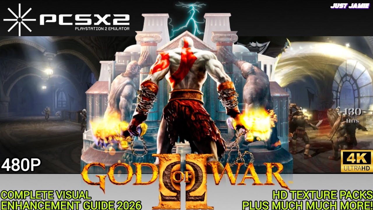 Как сделать так, чтобы God of War 2 выглядела НЕВЕРОЯТНО с помощью эмулятора PCSX2 #godofwar #pcs...