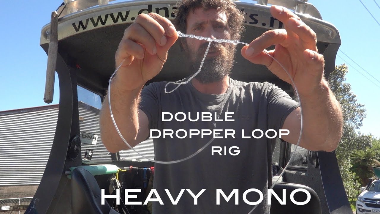 Josh James How to tie twisted dropper loops in heavy mono for deep sea offshore fishing