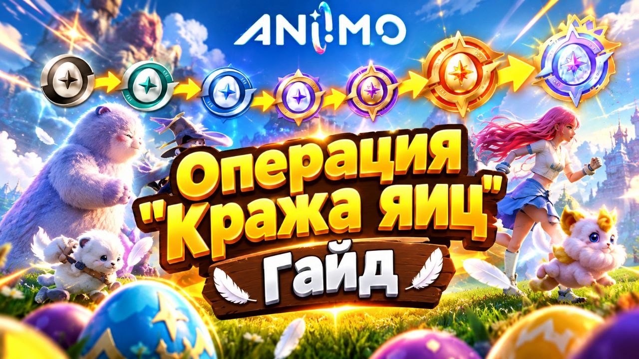 Кража Яиц в ANIIMO! Гайд | Куча ХАЛЯВНЫХ ПРИЗМАН! Как апнуть максимальный ранг БЫСТРО!? Топ Команда