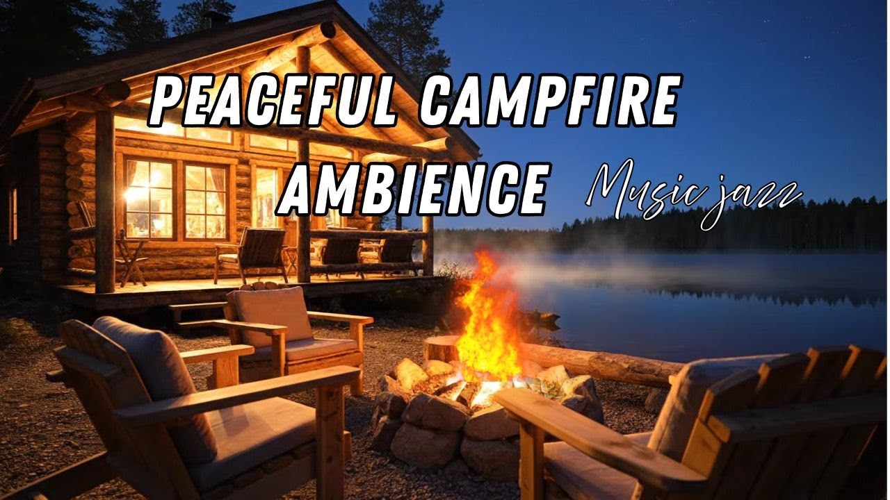 Peaceful Campfire Ambience for Deep Focus and Clear Thinking  Cozy Fire Sounds