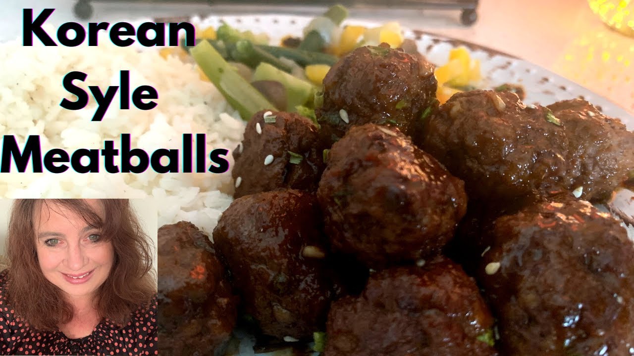 Korean Meatballs | sweet & spicy glaze! Meatball recipe