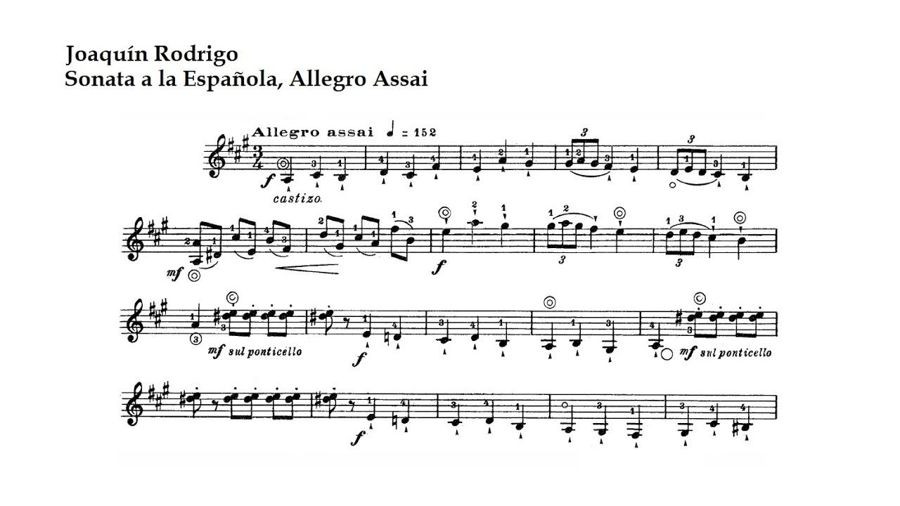 Joaquín Rodrigo. Allegro Assai