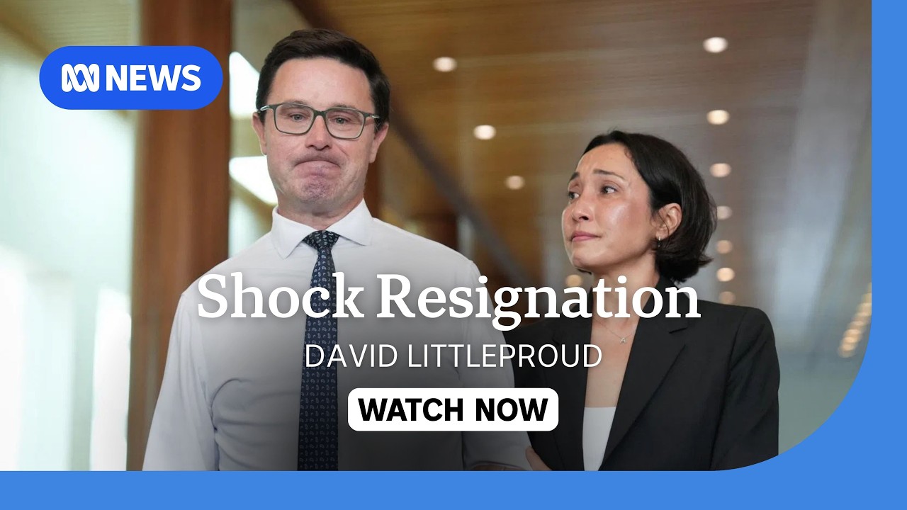 Littleproud announces resignation as Nats leader in tearful conference with his wife | ABC NEWS