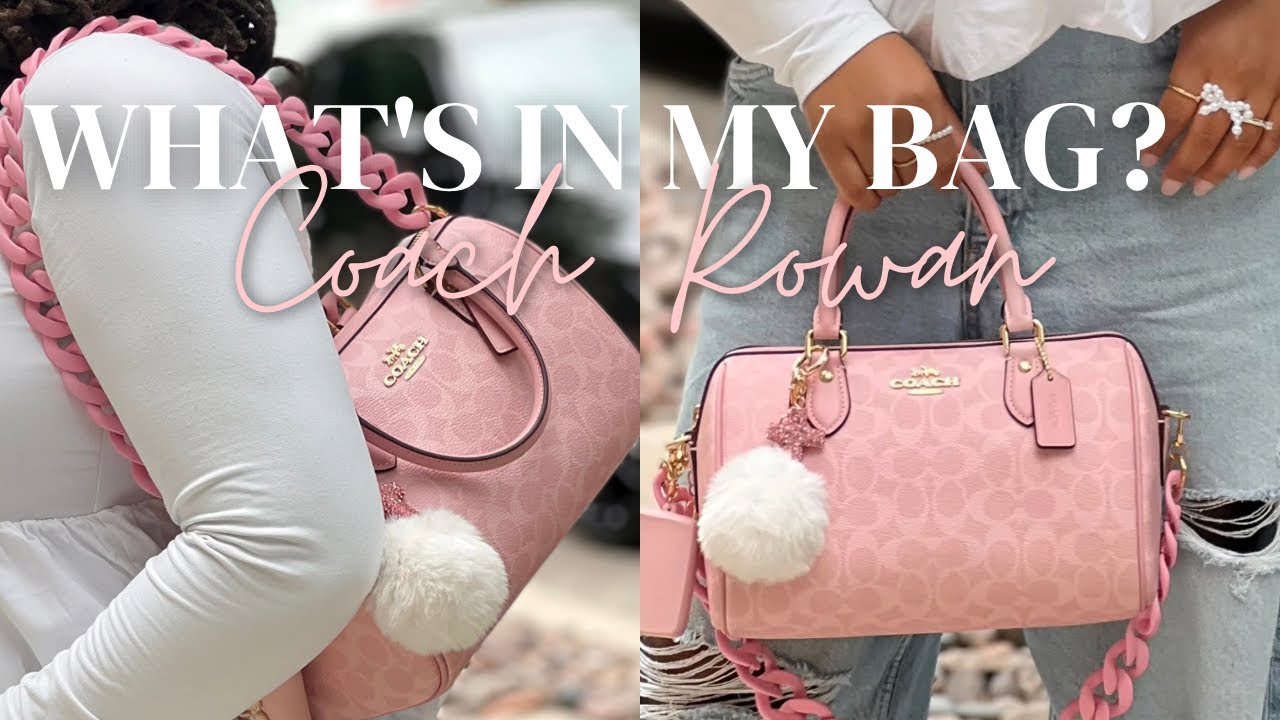 WHATS IN MY BAG Featuring The Coach Rowan Powder Pink