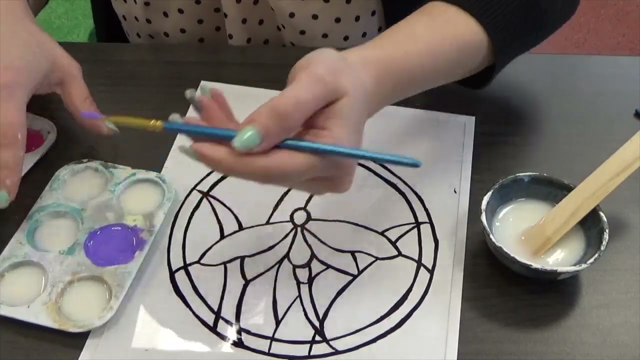 Teen Craft June - DIY Sun Catcher/Faux Stained Glass Art