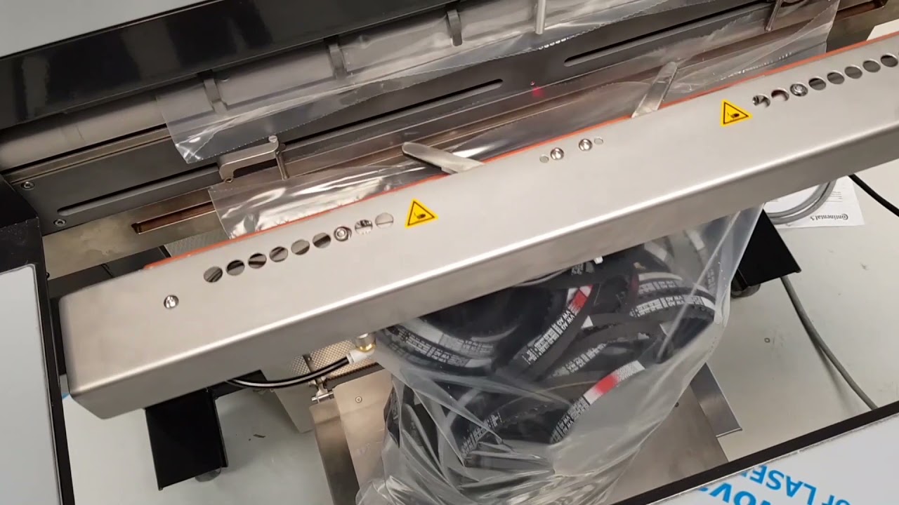 Rollbag R3200XL Automatic Bagger -  Bulk Packaging Rubber Belts into Clear Poly Bags